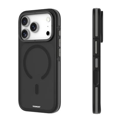 Apple iPhone 18 Pro Max Kılıf M-safe Şarj Özellikli Youngkit Rock Sand Serisi Kapak