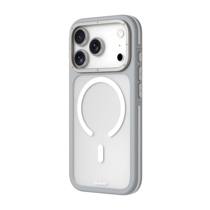 Apple iPhone 18 Pro Max Kılıf M-safe Şarj Özellikli Youngkit Rock Sand Serisi Kapak