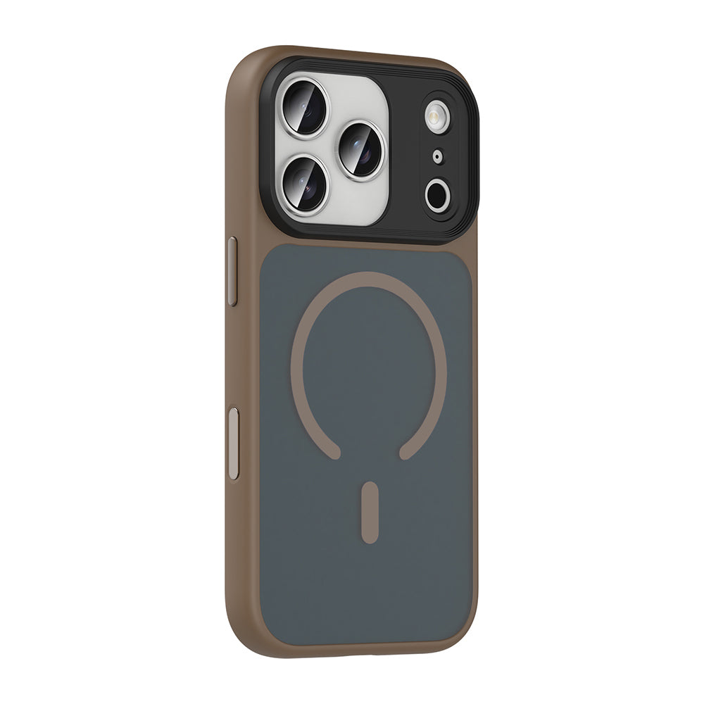 Apple iPhone 18 Pro Max Kılıf Mat Arka Yüzey Wireless Şarj Özellikli Zore Flet M-safe Kapak