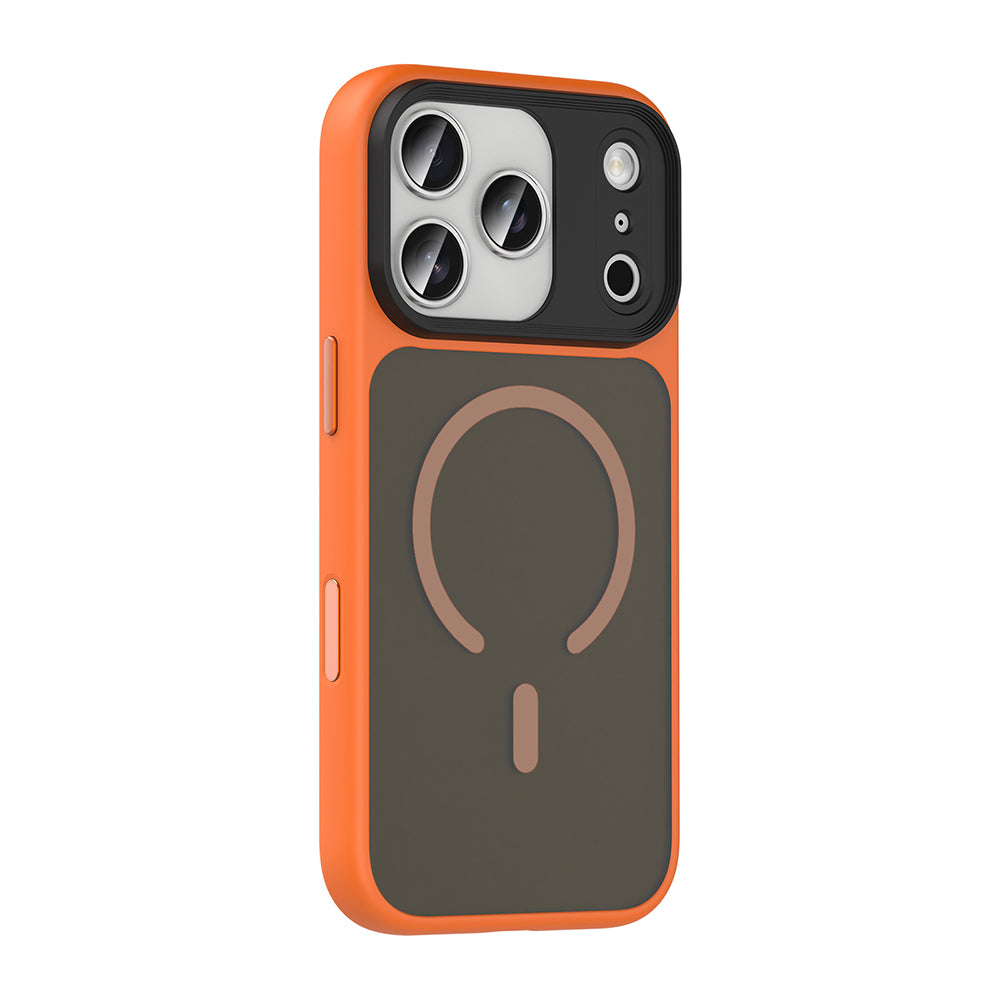 Apple iPhone 18 Pro Max Kılıf Mat Arka Yüzey Wireless Şarj Özellikli Zore Flet M-safe Kapak