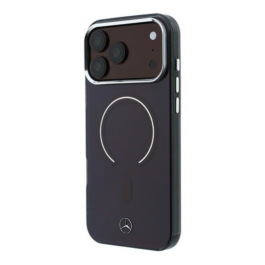 Apple iPhone 18 Pro Max Kılıf Mercedes Benz Orjinal Lisanslı M-safe Şarj Özellikli Saydam Yüzey İkonik 3D Metal Logolu Kapak