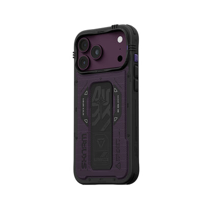Apple iPhone 18 Pro Max Kılıf SkinArma M-safe Şarj Özellikli Airbag Tasarımlı Standlı Phantom Kapak