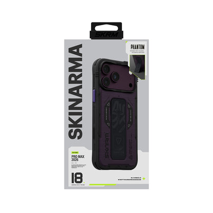 Apple iPhone 18 Pro Max Kılıf SkinArma M-safe Şarj Özellikli Airbag Tasarımlı Standlı Phantom Kapak