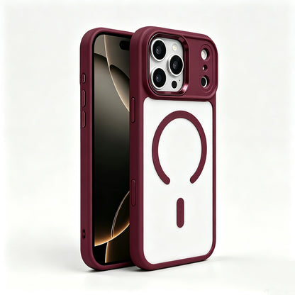 Apple iPhone 18 Pro Max Kılıf Wireless Şarj Özellikli Zore Krom M-safe Silikon Kapak