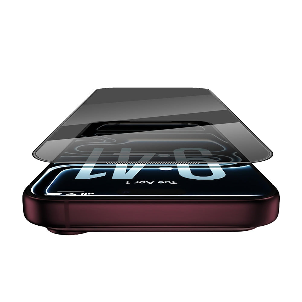 Apple iPhone 18 Pro Max Wiwu GT-034 Glass Ultra Privacy Serisi 3D Hayalet Ekran Koruyucu Cam + Kolay Uygulama Aparatı