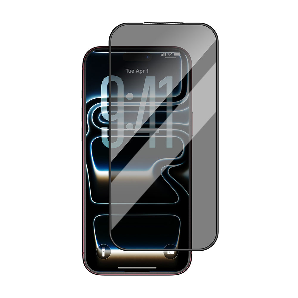 Apple iPhone 18 Pro Max Wiwu GT-034 Glass Ultra Privacy Serisi 3D Hayalet Ekran Koruyucu Cam + Kolay Uygulama Aparatı