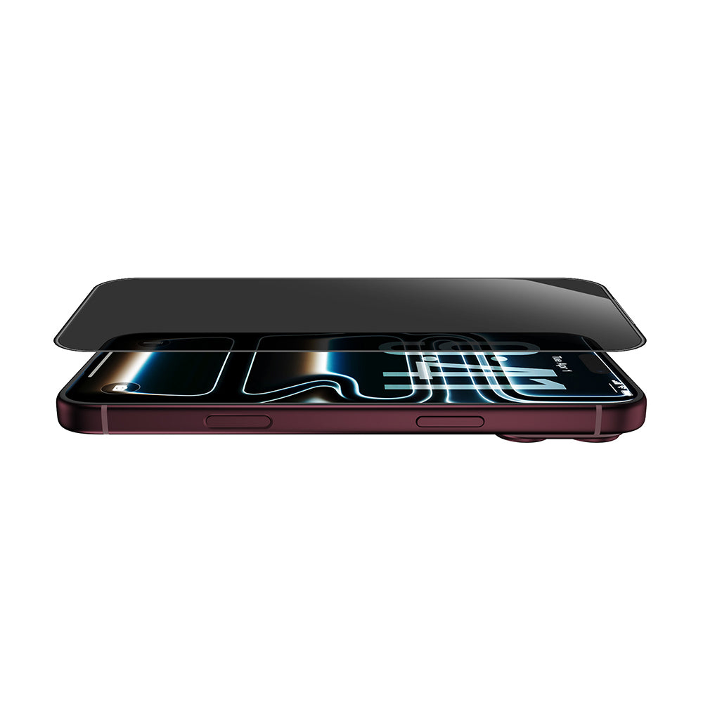 Apple iPhone 18 Pro Max Wiwu GT-034 Glass Ultra Privacy Serisi 3D Hayalet Ekran Koruyucu Cam + Kolay Uygulama Aparatı