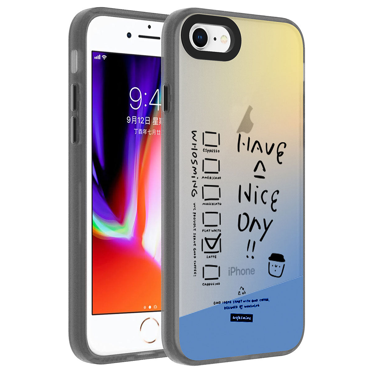 Apple iPhone SE 2022 Kılıf Desenli Zore Dragon Sert Kapak