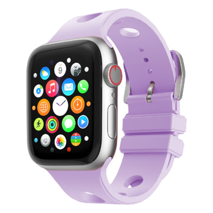 Apple Watch 10 42mm Delikli Tasarım Zore KRD-147 Silikon Kordon