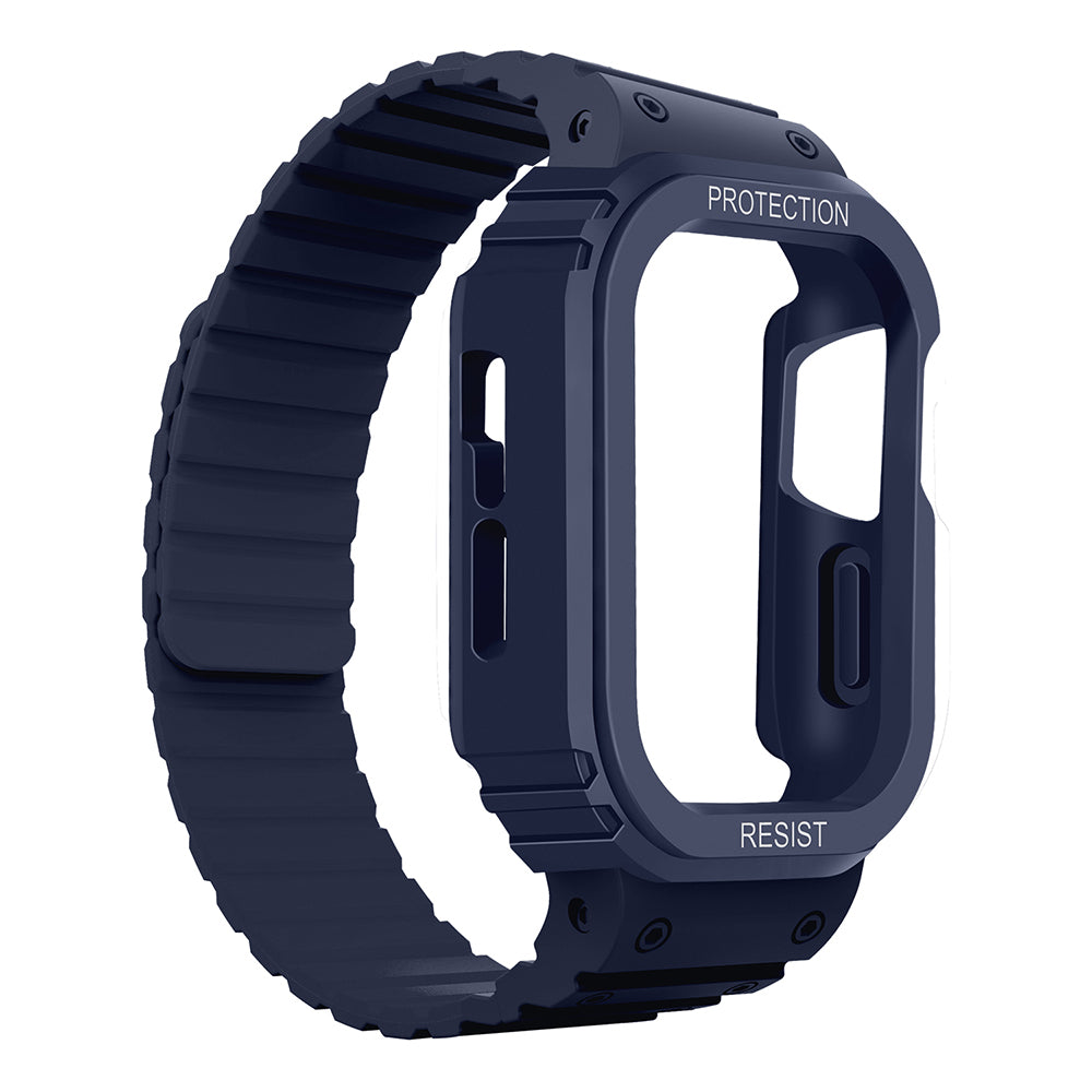 Apple Watch 10 42mm Zore KRD-142 Airbag Tasarımlı Kasa Koruyuculu Silikon Kordon