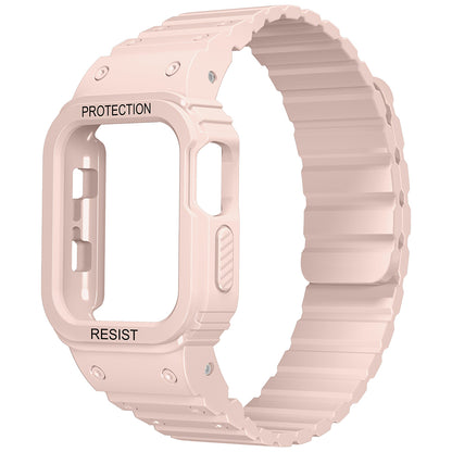 Apple Watch 10 42mm Zore KRD-142 Airbag Tasarımlı Kasa Koruyuculu Silikon Kordon