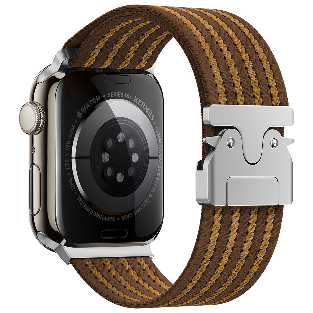 Apple Watch 10 46mm Zore KRD-133 Naylon Kumaş Hasır Örgülü Kordon