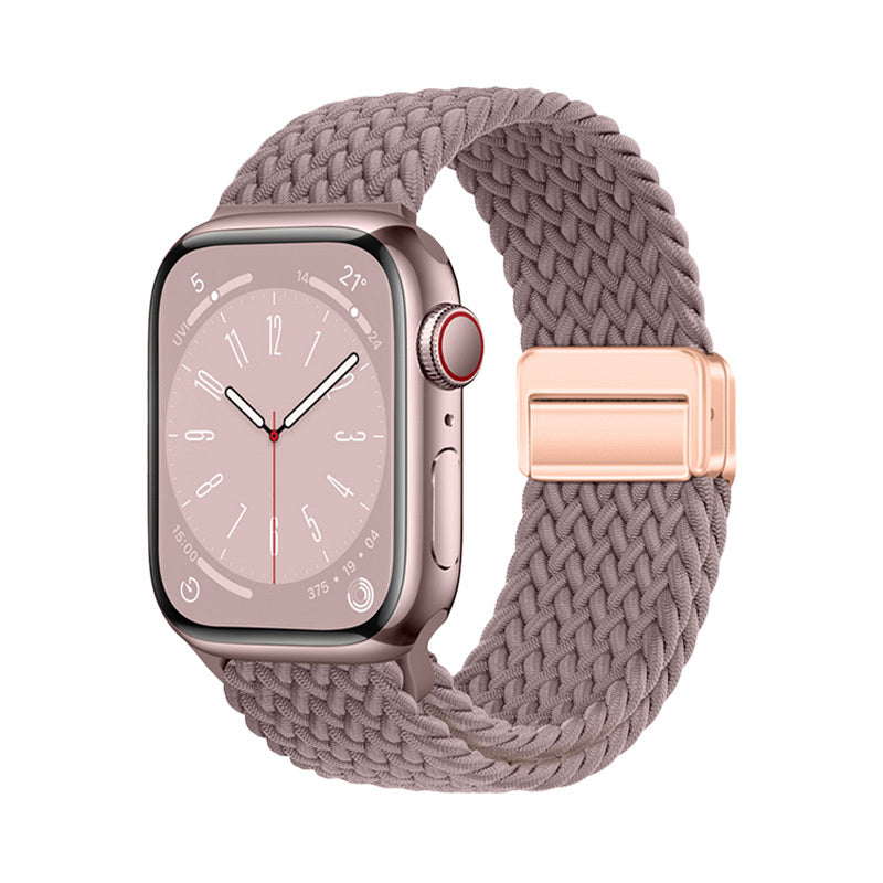 Apple Watch 10 46mm Zore KRD-134 Örgü Tasarımlı Hasır Kordon Strap Kayış