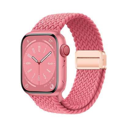 Apple Watch 10 46mm Zore KRD-134 Örgü Tasarımlı Hasır Kordon Strap Kayış