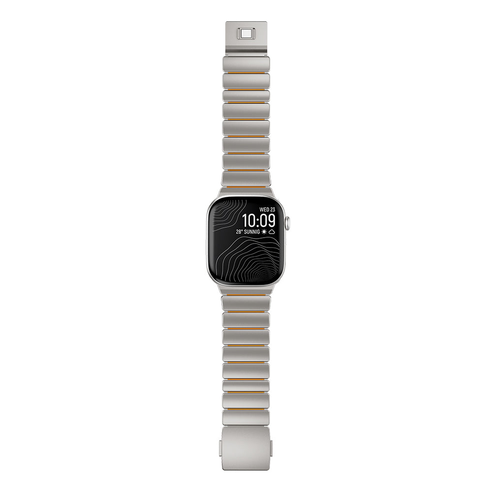 Apple Watch 10 46mm Zore KRD-149 Metal Silikon Kordon