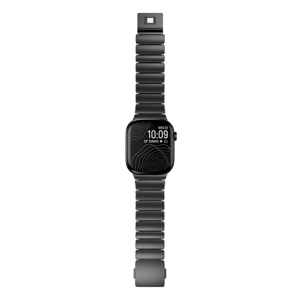 Apple Watch 10 46mm Zore KRD-149 Metal Silikon Kordon