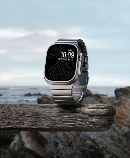 Apple Watch 10 46mm Zore KRD-149 Metal Silikon Kordon