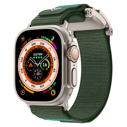 Apple Watch 10 46mm Zore KRD-154 Naylon Kumaş Hasır Örgülü Kordon