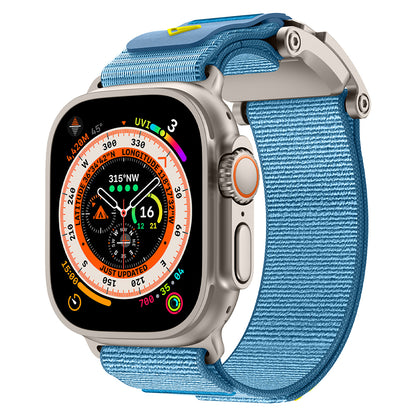Apple Watch 10 46mm Zore KRD-154 Naylon Kumaş Hasır Örgülü Kordon