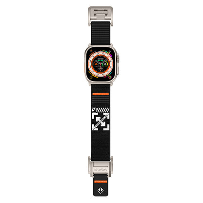 Apple Watch 10 46mm Zore KRD-154 Naylon Kumaş Hasır Örgülü Kordon