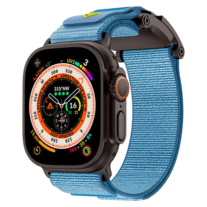Apple Watch 10 46mm Zore KRD-154 Naylon Kumaş Hasır Örgülü Kordon