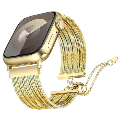 Apple Watch 38mm Zore KRD-137 Metal Hasır Kordon