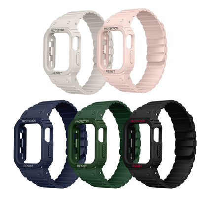 Apple Watch 38mm Zore KRD-142 Airbag Tasarımlı Kasa Koruyuculu Silikon Kordon