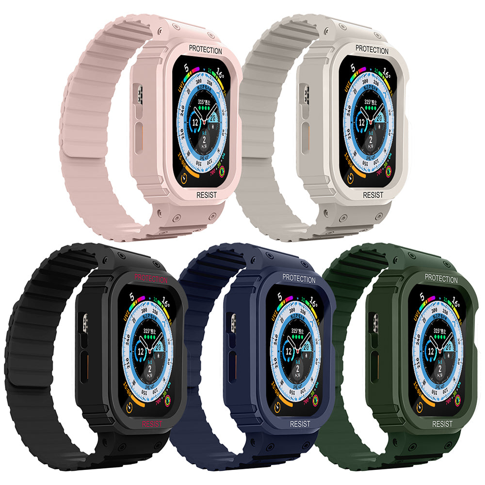 Apple Watch 40mm Zore KRD-142 Airbag Tasarımlı Kasa Koruyuculu Silikon Kordon