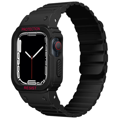 Apple Watch 40mm Zore KRD-142 Airbag Tasarımlı Kasa Koruyuculu Silikon Kordon