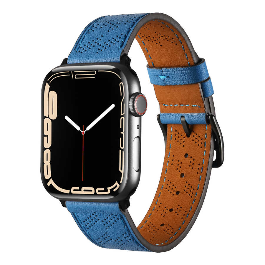 Apple Watch 42mm KRD-76 PU Deri Kordon Strap Kayış