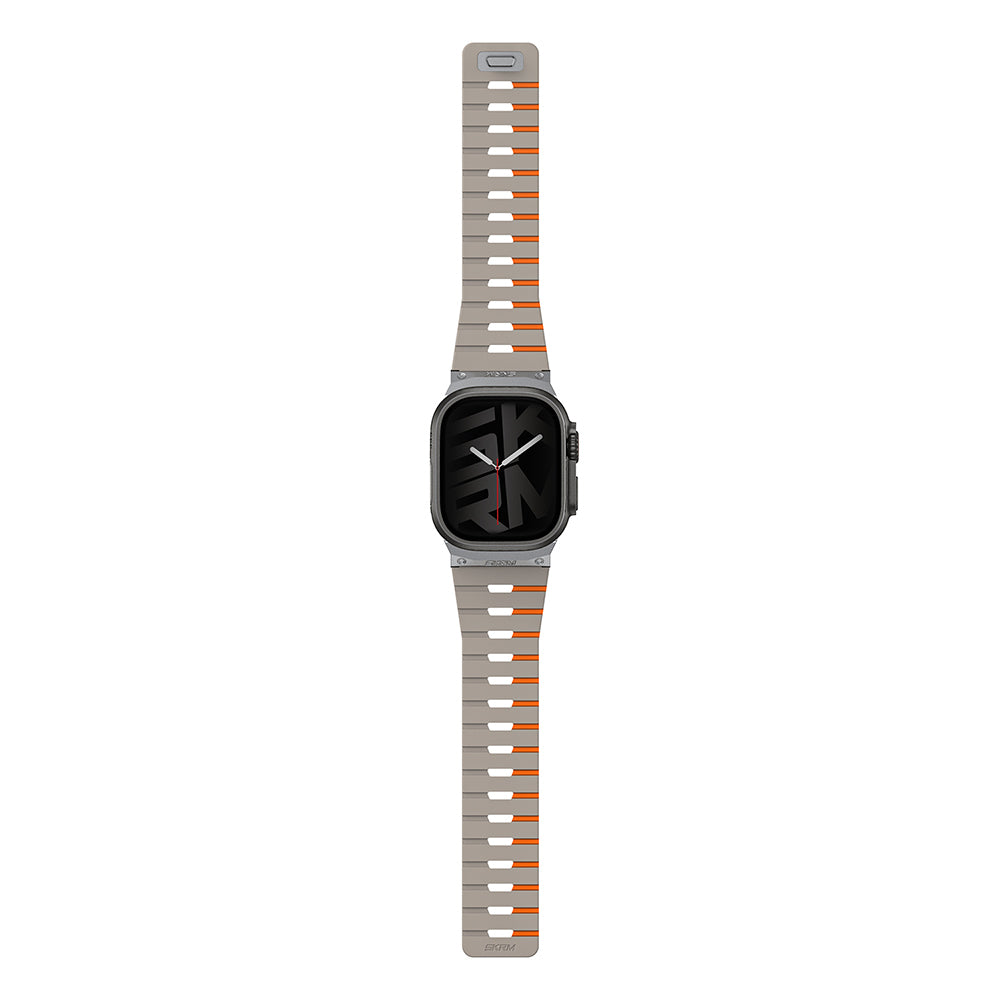 Apple Watch 42mm Skinarma Gemini Serisi TPU Magnetik Silikon Kordon