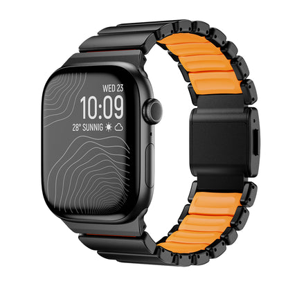 Apple Watch 42mm Zore KRD-149 Metal Silikon Kordon