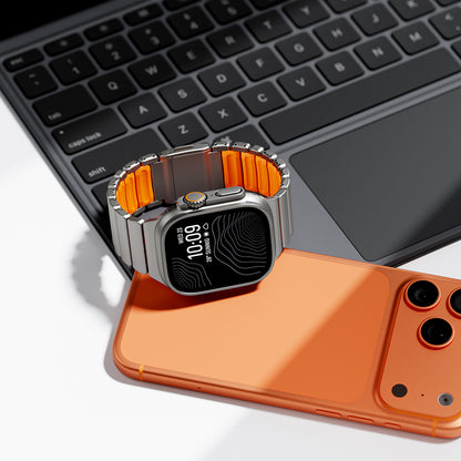 Apple Watch 42mm Zore KRD-149 Metal Silikon Kordon