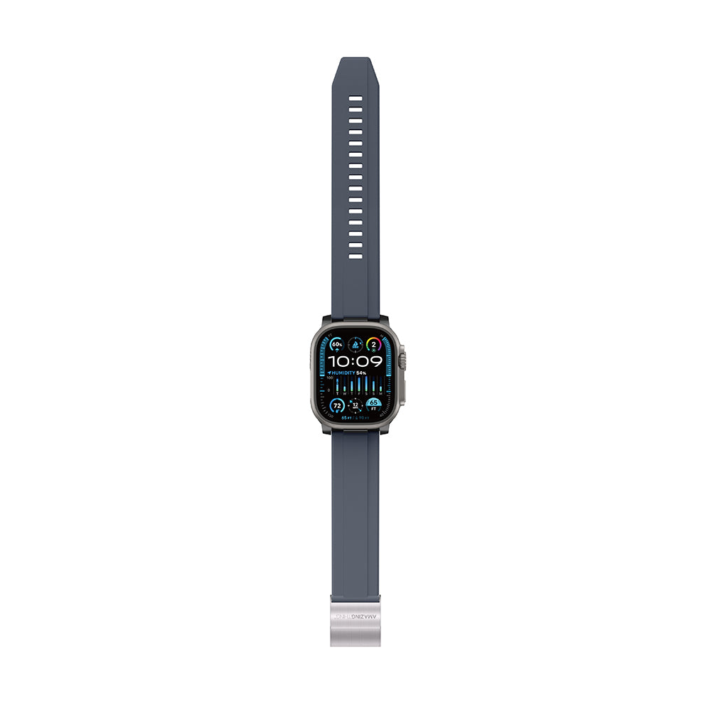 Apple Watch 44mm Amazingthing Titan Chrono Silikon Kordon