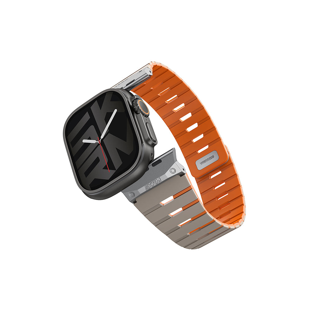 Apple Watch 44mm Skinarma Gemini Serisi TPU Magnetik Silikon Kordon