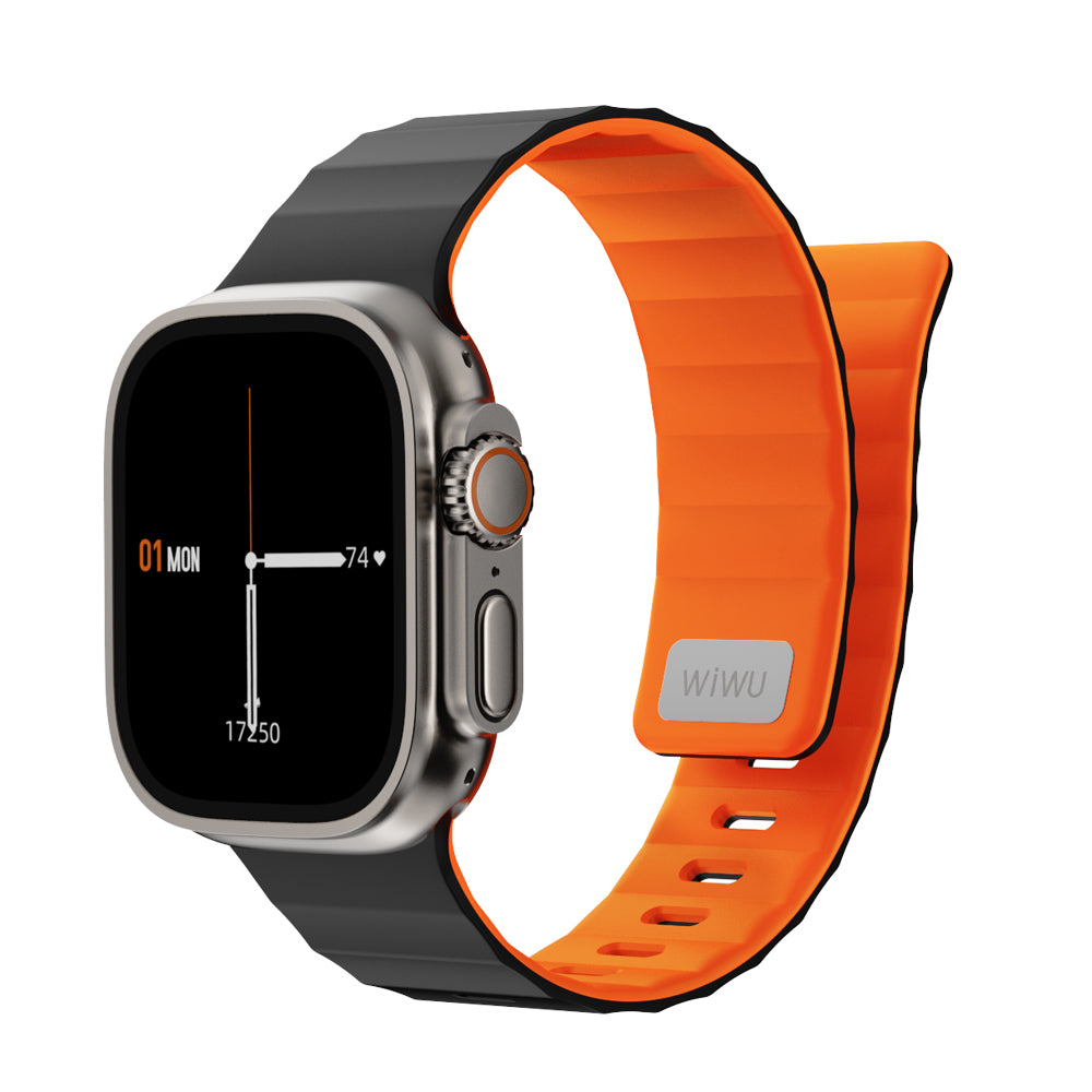 Apple Watch 44mm Wiwu Mag Secur Serisi Silikon Kordon