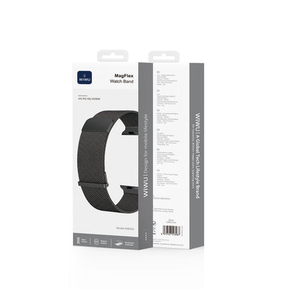 Apple Watch 44mm Wiwu MagFlex Secure Serisi Metal Kordon