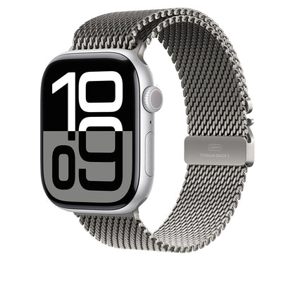Apple Watch 44mm Zore KRD-100 Titanyum Hasır Kordon
