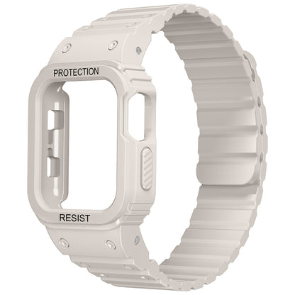 Apple Watch 44mm Zore KRD-142 Airbag Tasarımlı Kasa Koruyuculu Silikon Kordon