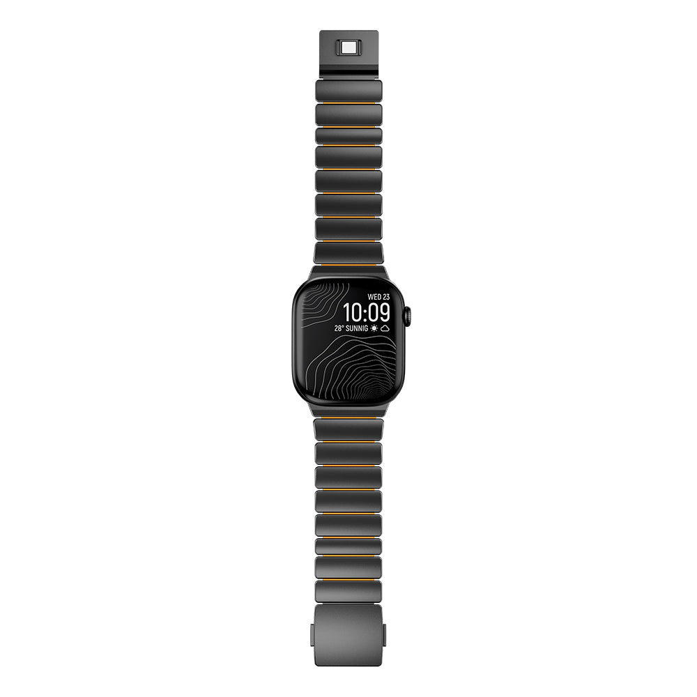 Apple Watch 44mm Zore KRD-149 Metal Silikon Kordon