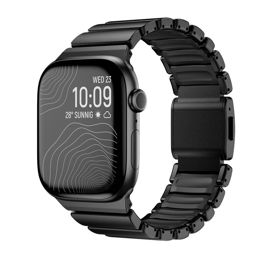 Apple Watch 44mm Zore KRD-149 Metal Silikon Kordon