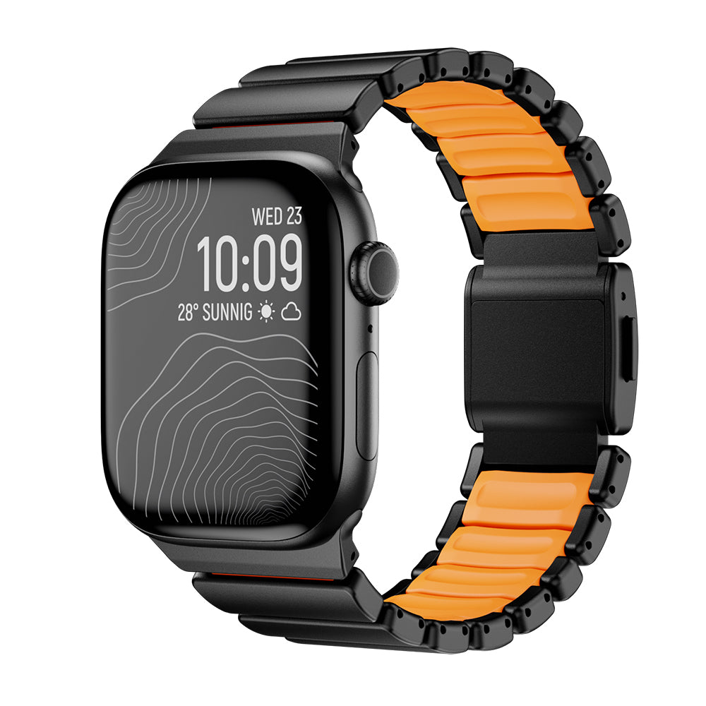 Apple Watch 44mm Zore KRD-152 Titanyum Silikon Kordon