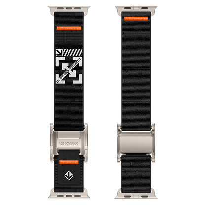 Apple Watch 44mm Zore KRD-154 Naylon Kumaş Hasır Örgülü Kordon