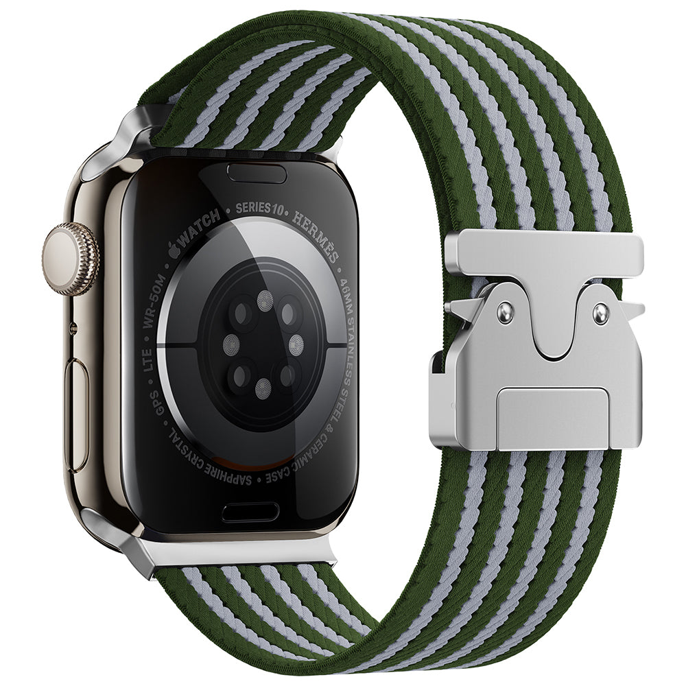 Apple Watch 45mm Zore KRD-133 Naylon Kumaş Hasır Örgülü Kordon