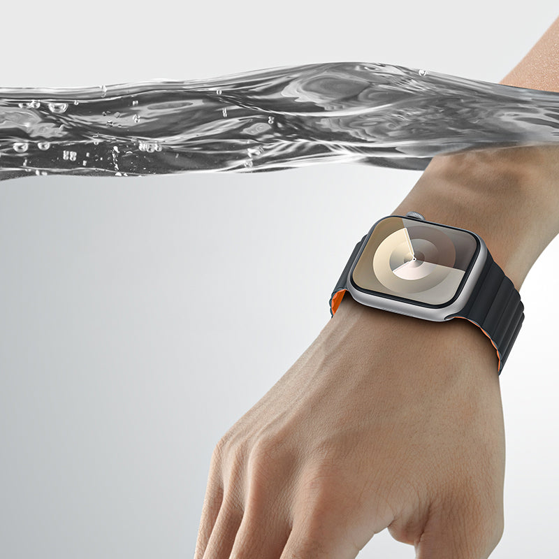 Apple Watch 7 41mm Benks Magnetik Tak Çıkar Silikon Strap Kayış