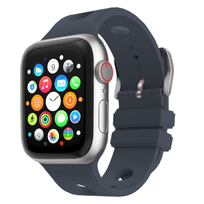 Apple Watch 7 41mm Delikli Tasarım Zore KRD-147 Silikon Kordon