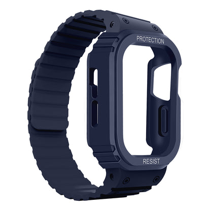 Apple Watch 7 41mm Zore KRD-142 Airbag Tasarımlı Kasa Koruyuculu Silikon Kordon