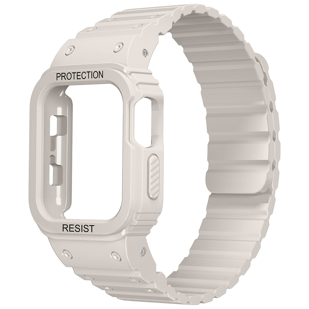 Apple Watch 7 41mm Zore KRD-142 Airbag Tasarımlı Kasa Koruyuculu Silikon Kordon
