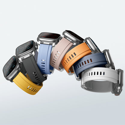 Apple Watch 7 45mm Amazingthing Titan Chrono Silikon Kordon
