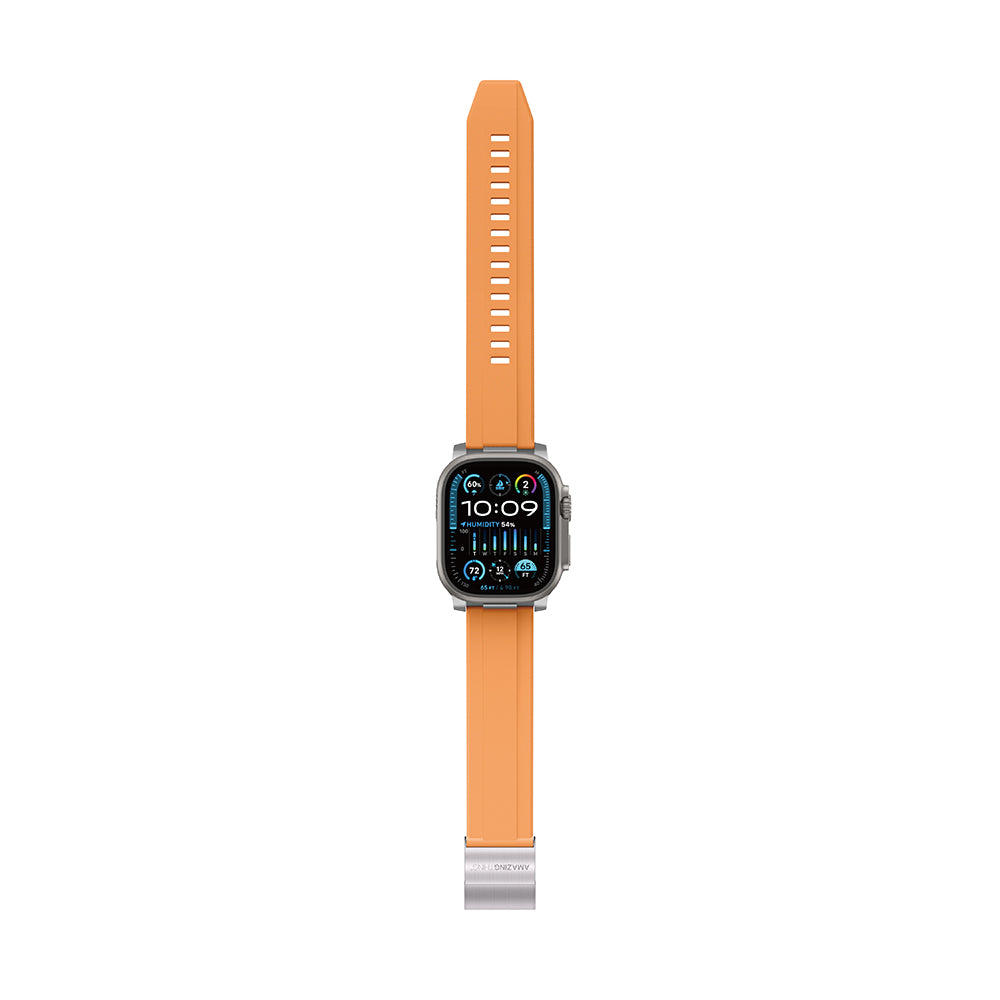 Apple Watch 7 45mm Amazingthing Titan Chrono Silikon Kordon